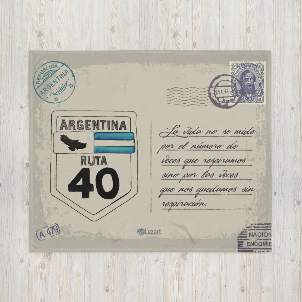 Argentina Ruta 40 Manta Personalizada Frazada Personalizada